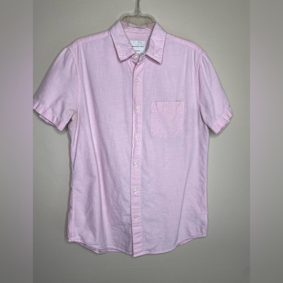 American Eagle Men's Pink Short Sleeve Shirt Size Small - Picture 1 of 7